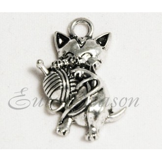 Подвеска мет.№053 18х28мм цв.Silver (цена за 1шт)